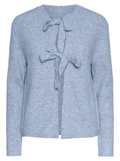 Pieces Pullover & Sweatshirts*PCSILLY LS REV TIE KNIT NOOS BC Cashmere Blue