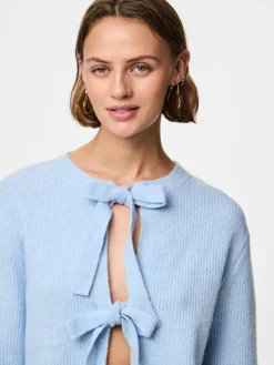 Pieces Pullover & Sweatshirts*PCSILLY LS REV TIE KNIT NOOS BC Cashmere Blue