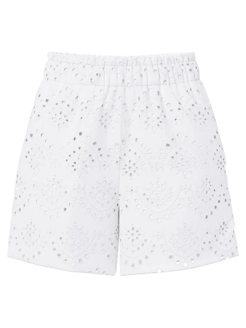 Pieces Shorts*PCVILDE MW SHORTS WVN NOOS Bright White