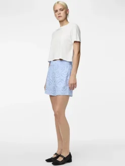 Pieces Shorts*PCVILDE MW SHORTS WVN NOOS Cashmere Blue