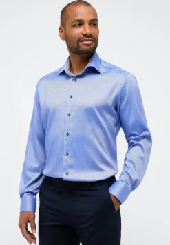 ETERNA Hemden|Big Boys*Performance Shirt Natté-Stretch Langarm royal blau