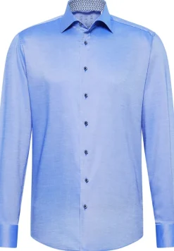 ETERNA Hemden|Big Boys*Performance Shirt Natté-Stretch Langarm royal blau