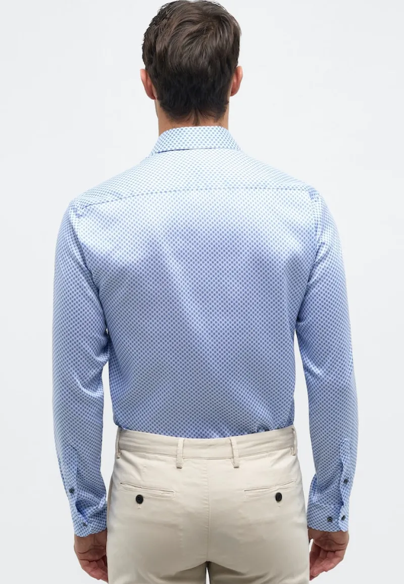 ETERNA Hemden|Big Boys*Performance Shirt Stretch Langarm Blau