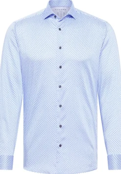 ETERNA Hemden|Big Boys*Performance Shirt Stretch Langarm Blau