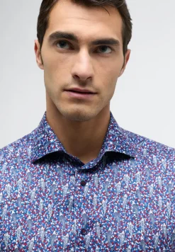 ETERNA Hemden|Big Boys*Performance Shirt Stretch Langarm Blau