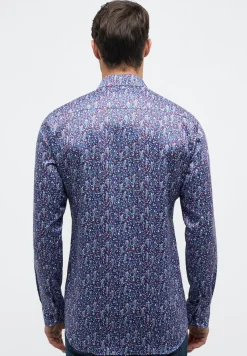 ETERNA Hemden|Big Boys*Performance Shirt Stretch Langarm Blau