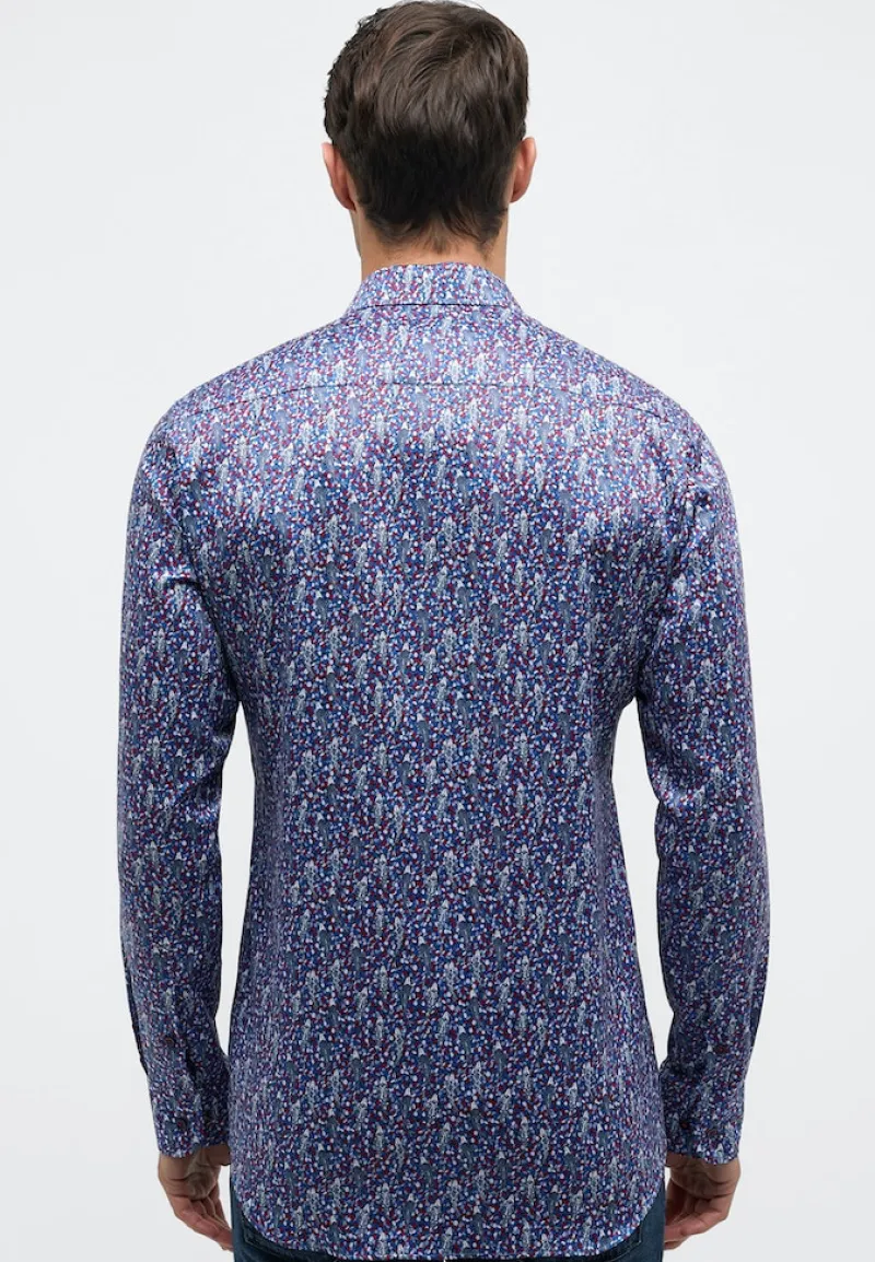 ETERNA Hemden|Big Boys*Performance Shirt Stretch Langarm Blau