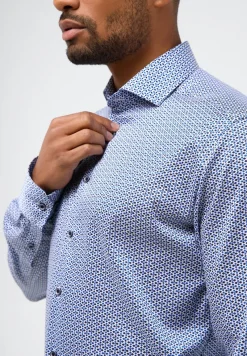 ETERNA Hemden|Big Boys*Performance Shirt Stretch Langarm Blau