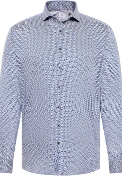 ETERNA Hemden|Big Boys*Performance Shirt Stretch Langarm Blau