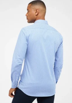 ETERNA Hemden|Big Boys*Performance Shirt Twill Langarm mittelblau