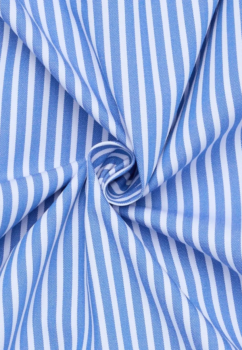 ETERNA Hemden|Big Boys*Performance Shirt Twill Langarm mittelblau