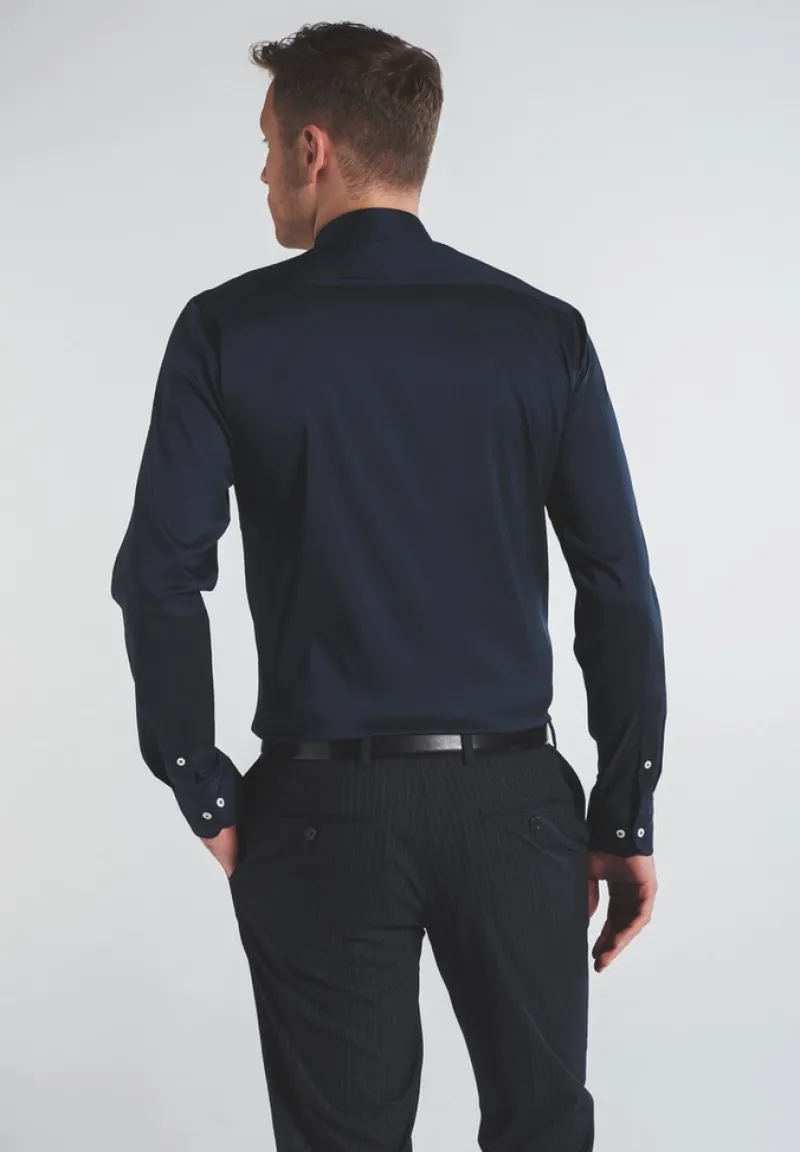 ETERNA Hemden|Big Boys*Performance Shirt Twill-Stretch Langarm navy