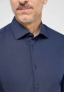 ETERNA Hemden|Big Boys*Performance Shirt Twill-Stretch Langarm navy