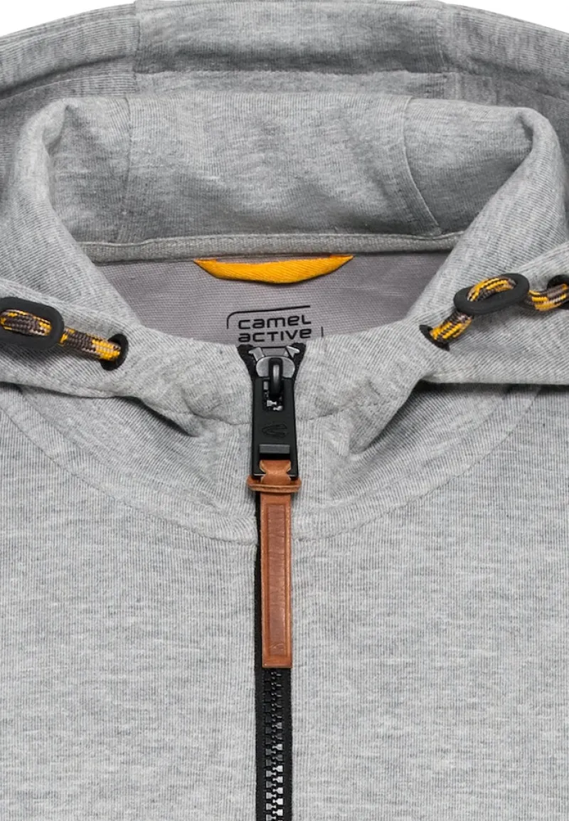 Camel Active Pullover & Sweatshirts|Big Boys*Performance Sweatjacke mit Kapuze stone gray
