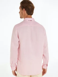 Tommy Hilfiger Hemden|Big Boys*PIGMENT DYED LI SOLID RF SHIRT pink crystal