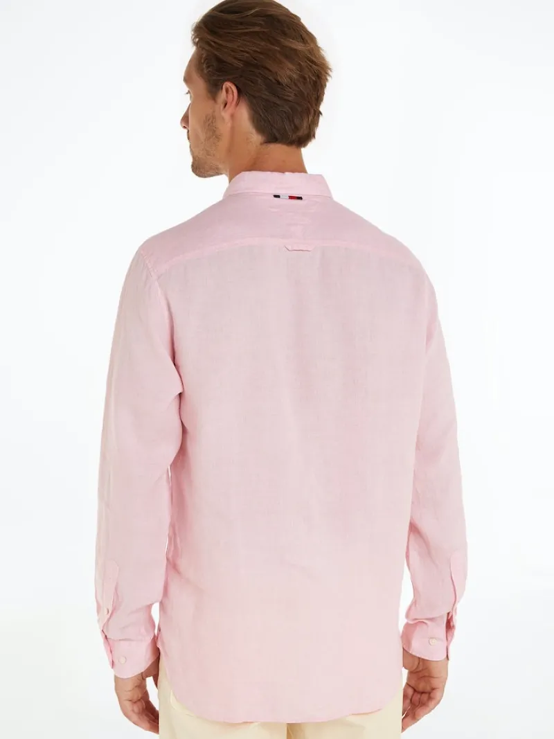 Tommy Hilfiger Hemden|Big Boys*PIGMENT DYED LI SOLID RF SHIRT pink crystal