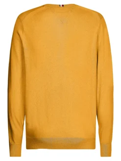 Tommy Hilfiger Pullover & Sweatshirts*PIMA COTTON CASHMERE CREW NECK amber ochre