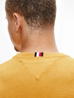 Tommy Hilfiger Pullover & Sweatshirts*PIMA COTTON CASHMERE CREW NECK amber ochre