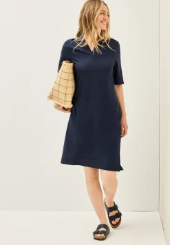 Cecil Kleider*Piqué Polo-Kleid urban navy blue