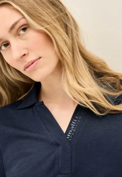 Cecil Kleider*Piqué Polo-Kleid urban navy blue