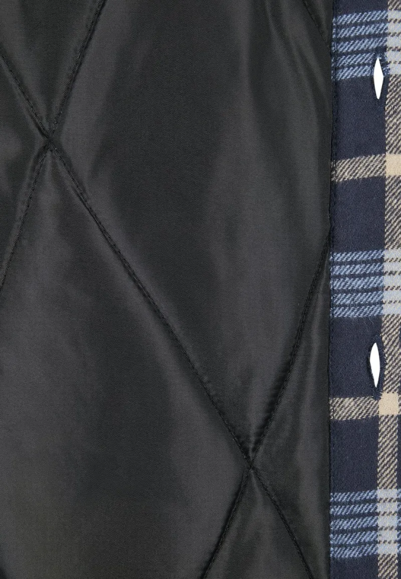 Urban Classics Jacken*Plaid Quilted Shirt Jacket lightblue darkblue
