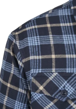 Urban Classics Jacken*Plaid Quilted Shirt Jacket lightblue darkblue