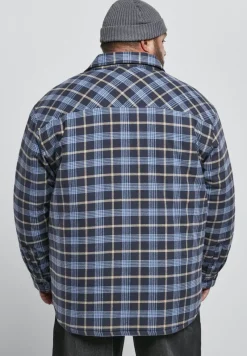 Urban Classics Jacken*Plaid Quilted Shirt Jacket lightblue darkblue