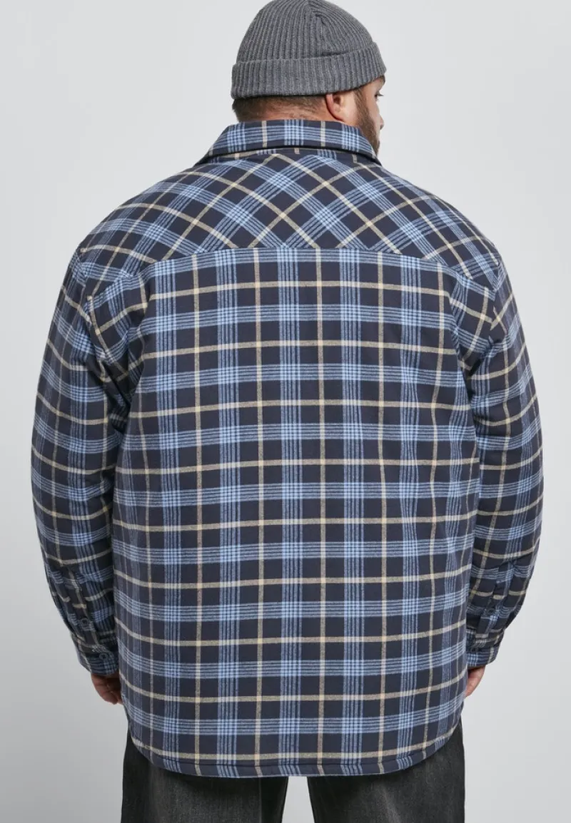 Urban Classics Jacken*Plaid Quilted Shirt Jacket lightblue darkblue