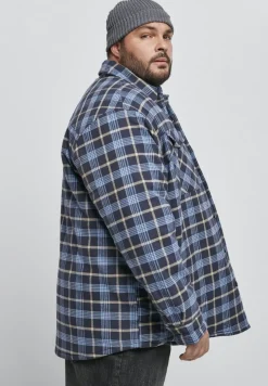 Urban Classics Jacken*Plaid Quilted Shirt Jacket lightblue darkblue