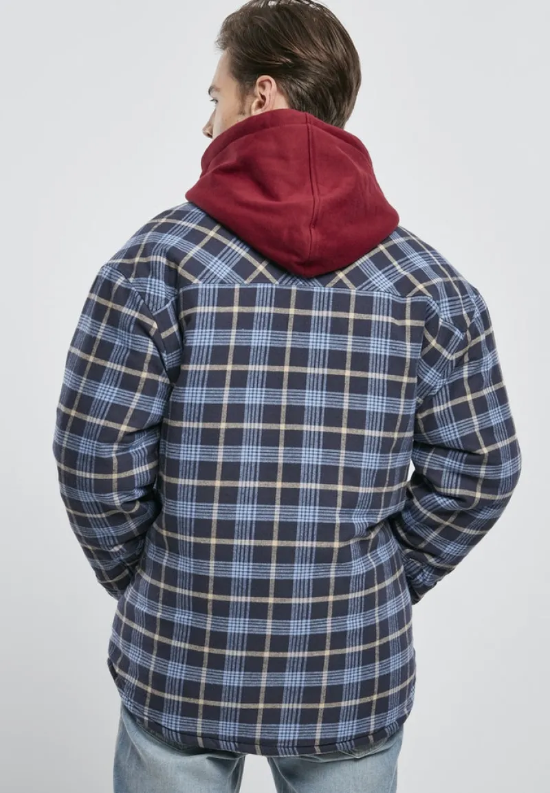 Urban Classics Jacken*Plaid Quilted Shirt Jacket lightblue darkblue