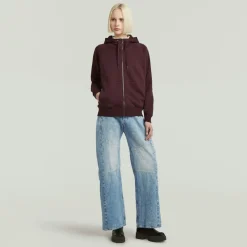 G-star Raw Pullover & Sweatshirts*Premium core 2.1 hdd zip thru sw wmn Maroon