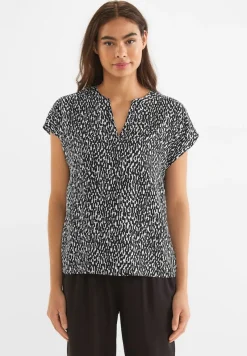 Street One Blusen*Print Blusenshirt Black