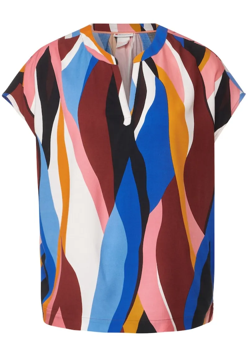 Street One Blusen*Print Blusenshirt foxy red