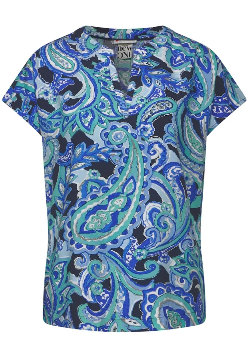 Street One Blusen*Print Blusenshirt intense aqua