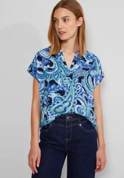 Street One Blusen*Print Blusenshirt intense aqua