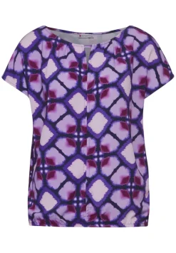 Street One Shirts*Print Materialmix T-Shirt bellflower lilac