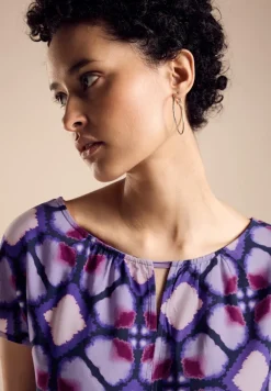 Street One Shirts*Print Materialmix T-Shirt bellflower lilac