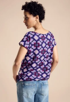 Street One Shirts*Print Materialmix T-Shirt bellflower lilac