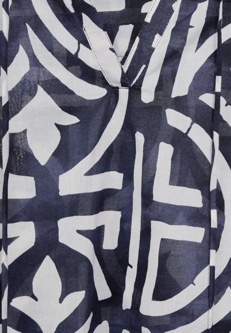 Street One Blusen*Print Tunika Bluse deep blue