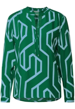 Street One Blusen*Printbluse im Tunikastyle dark brisk green