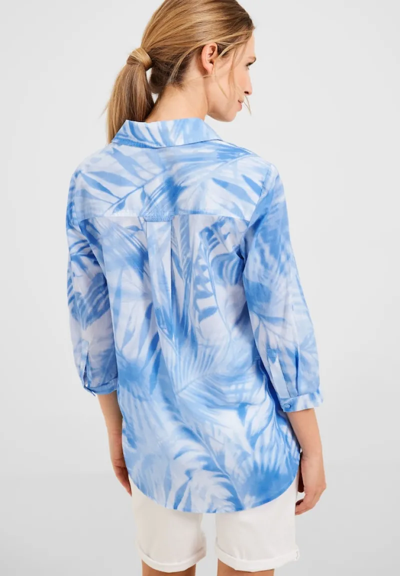 Cecil Blusen*Printbluse in Light Cotton tranquil blue