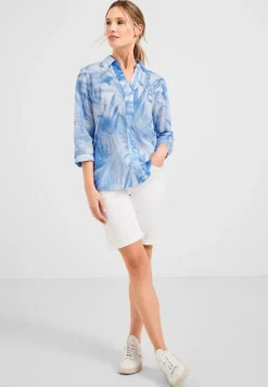 Cecil Blusen*Printbluse in Light Cotton tranquil blue