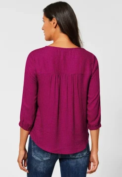 Street One Blusen*Printbluse in Viskose lavish pink
