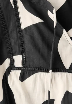 Street One Blusen*Print-Bluse mit Tape-Details whale tail grey