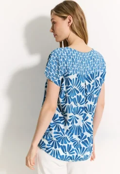 Cecil Blusen*Printmix Bluse Azure Blue