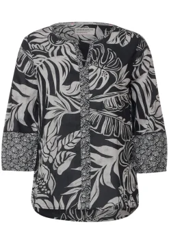Cecil Blusen*Printmix Bluse carbon grey