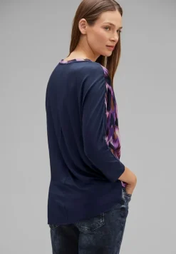 Street One Shirts*Printshirt mit 3/4 Arm deep pure lilac