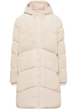 Cecil Jacken*Puffer Mantel mit Cordmix teddy vanilla white