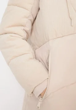 Cecil Jacken*Puffer Mantel mit Cordmix teddy vanilla white