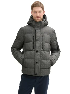 Tom Tailor Jacken|Big Boys*Pufferjacke mit abnehmbarer Kapuze grey garment dye structure